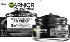 Garnier Pure Active AHA BHA Charcoal Daily Mattifying Air krem do twarzy na dzień 50ml 1