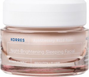 Korres Apothecary Wild Rose Night-Brightening Sleeping Facial rozświetlający krem do twarzy na noc 40ml 1