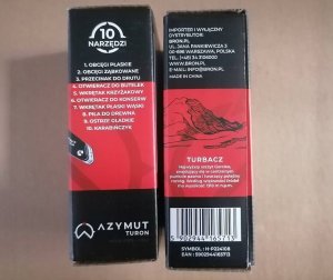 Azymut Multitool AZYMUT Turon - 10 narzędzi + karabińczyk +kabura do pasa (H-P224108) 11