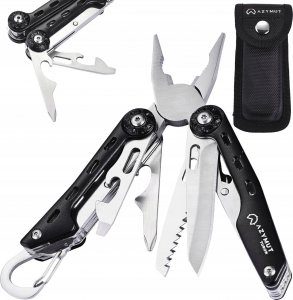 Azymut Multitool AZYMUT Turon - 10 narzędzi + karabińczyk +kabura do pasa (H-P224108) 9