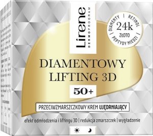 Lirene Diamentowy Lifting 3D przeciwzmarszczkowy krem ujędrniający 50+ 50ml 1