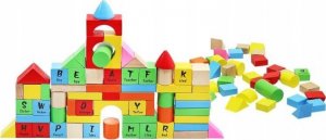 iBOX Drewniany zestaw klocków100 elementów 11