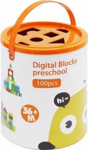 iBOX Drewniany zestaw klocków100 elementów 12