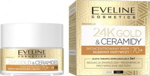 Eveline Cosmetics 24K Gold&Ceramidy Skoncentrowany Krem Głęboko Odżywczy 70+ 50Ml 1