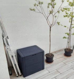 Skrzynia ogrodowa Prosperplast WoodeBox 140 l Antracyt 2