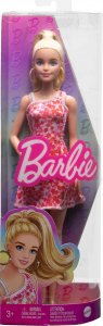 Lalka Barbie Mattel Fashionistas w różowo-czerwonej, kwiecistej sukience (FBR37/HJT02) 4