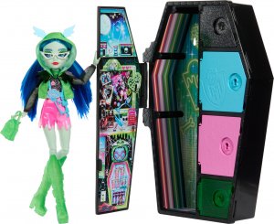 Mattel Monster High Staszysekrety Ghoulia Yelps Seria 3 Neonowa HNF81 1