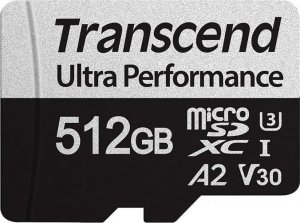Karta Transcend 340S MicroSDXC 512 GB Class 10 UHS-I/U3 A2 V30 (TS512GUSD340S) 1