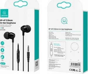 Słuchawki Usams Słuchawki z mikrofonem USAMS EP-47 stereo Jack 3,5mm czarne 3