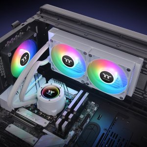 Chłodzenie wodne Thermaltake Thermaltake TH240 V2 ARGB Procesor Zestaw do chłodzenia płynami 24 cm Biały 1 szt. 6