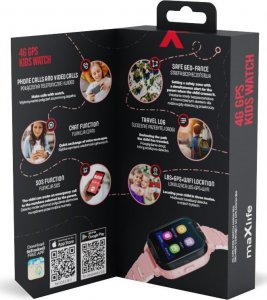 Smartwatch MaxLife  Maxlife Smartwatch 4G Mxkw-350 Różowy Gps Wifi 12