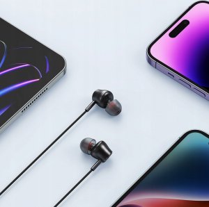 Słuchawki Mcdodo Mcdodo Słuchawki Z Mikrofonem Dokanałowe Lightning, Czarne 8