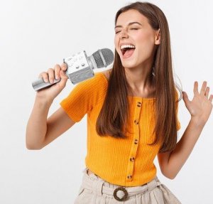 Mikrofon Izoxis Mikrofon Karaoke- Srebrny Izoxis 22188 10