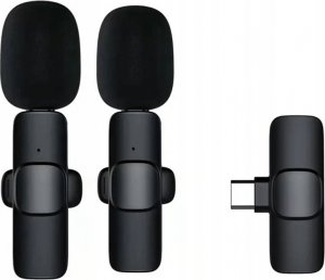 Mikrofon OEM Mikrofon bezprzewodowy krawatowy dla Typ C podwójny (2 w zestawie) K1 1