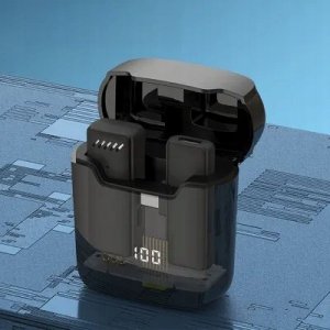 Mikrofon OEM Mikrofon bezprzewodowy krawatowy dla Typ C z etui ładującym S11 13