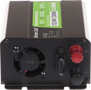 Przetwornica Green Cell Przetwornica PowerInverter DUO 12V/24V 300/600W modyfikowana sinusoida 13