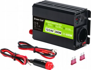Przetwornica Green Cell Przetwornica PowerInverter DUO 12V/24V 300/600W modyfikowana sinusoida 3