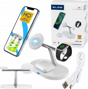 Ładowarka Blow Ładowarka sieciowa indukcyjna 15W WCH-08 do Iphone Apple Watch 20