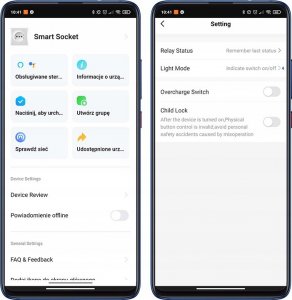 Blow Inteligentne gniazdko podtynkowe WiFi sterowane TUYA 13