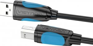Kabel USB Vention USB-A - USB-B 10 m Czarny (VAS-A16-B1000) 3