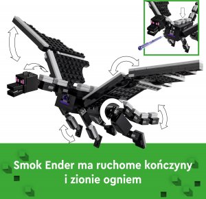 LEGO Minecraft Smok Kresu i statek Kresu (21264) 9