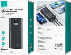 Powerbank Usams PowerBank 30000mAh 10W 1xUSB-C 2xUSB-A 14