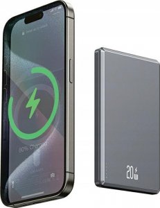 Powerbank Usams PowerBank indukcyjny 5000mAh MagSafe Fast Charging 20W Fiolet 4