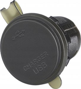 Ładowarka Blow Ładowarka samochodowa montażowa USB+USB-C M18A woltomierz 6