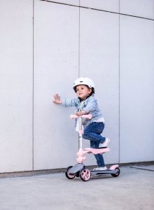 Hulajnoga HyperMotion TRÓJKOŁOWA BALANSOWA Z SIEDZISKIEM Różowy 9