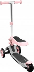 Hulajnoga HyperMotion TRÓJKOŁOWA BALANSOWA Z SIEDZISKIEM Różowy 10