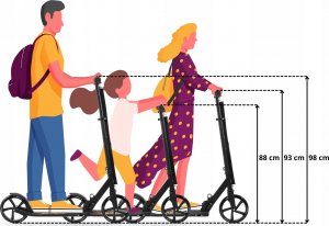 Hulajnoga HyperMotion Hulajnoga miejska dla dorosłych VIBE Pink - 100kg - koła 200mm! 7