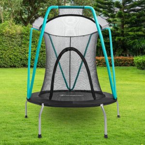Trampolina ogrodowa HyperMotion HYP 54 IN GR z siatką wewnętrzną 4.5 FT 153 cm 2