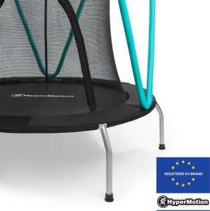 Trampolina ogrodowa HyperMotion HYP 54 IN GR z siatką wewnętrzną 4.5 FT 153 cm 4