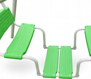 HyperMotion Ogrodowy plac zabaw XXL 6 osobowy zestaw huśtawek dla dzieci kolor zielony 8