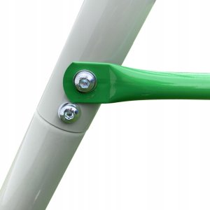 HyperMotion Ogrodowy plac zabaw XXL 6 osobowy zestaw huśtawek dla dzieci kolor zielony 9