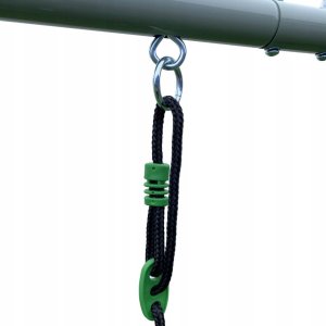 HyperMotion Ogrodowy plac zabaw XXL 6 osobowy zestaw huśtawek dla dzieci kolor zielony 10