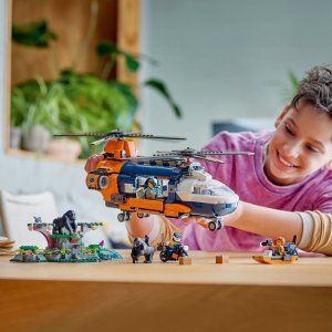 LEGO City Helikopter badaczy dżungli w bazie (60437) 5