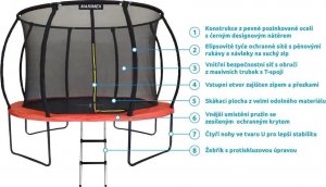 Trampolina ogrodowa Marimex Premium z siatką wewnętrzną 8 FT 244 cm 3
