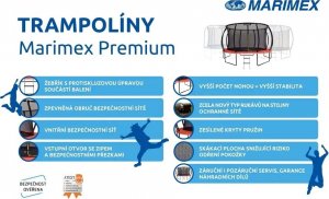 Trampolina ogrodowa Marimex Premium z siatką wewnętrzną 8 FT 244 cm 10