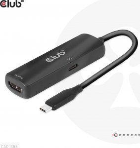 Club 3D Club3D Adaptér USB-C na HDMI 8K60Hz/4K120Hz, Active Adapter M/F, PD 3.0, HDR10+ a DSC 1.2 3