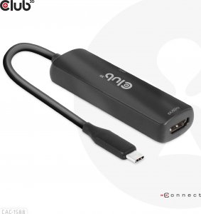 Club 3D Club3D Adaptér USB-C na HDMI 8K60Hz/4K120Hz, Active Adapter M/F, PD 3.0, HDR10+ a DSC 1.2 4