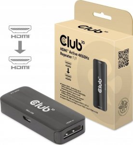 Club 3D Club3D Adaptér aktivní HDMI 4K60Hz (F/F), černá 3