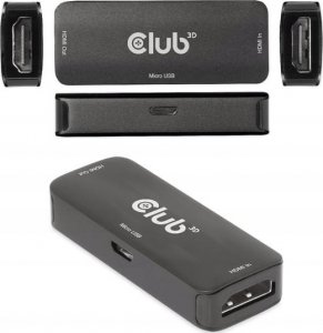 Club 3D Club3D Adaptér aktivní HDMI 4K60Hz (F/F), černá 4