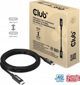 Club 3D Club3D Kabel USB4 Gen3x2 Typ C 8K60Hz UHD Power Delivery 240W, (M/M), 300cm 9