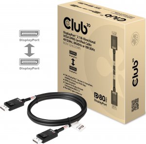 Club 3D Club3D Kabel DisplayPort 2.1 na DisplayPort 2.1 4K120Hz/8K60Hz HDR (M/M), 1.2m, černá 13