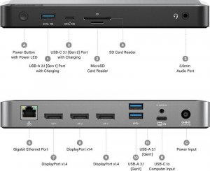 Stacja/replikator Alogic MX3 USB-C (DUPRMX3-WW) 8
