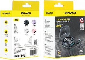 Słuchawki Awei Awei Słuchawki Bluetooth 5.3 T25 Tws + Stacja Dokująca Czarny/Black 2