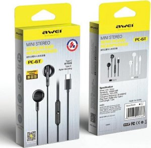 Słuchawki Awei Awei Słuchawki Stereo Pc-6T Usb-C Czarny/Black 9