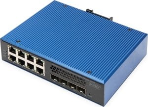 Switch Digitus DIGITUS Ind. 8+4SFP+Port L3 managed Gigabit Ethernet Switch 8 x GE RJ45 + 4 SFP+ Port 1