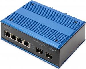 Switch Digitus DIGITUS Switch 4+2-Port Gigabit Ethernet PoE SC 20 km 1